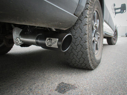 aFe Vulcan Series 3.5in 409 SS Cat-Back Exhaust 13-19 Ford Transit V6 3.5L (TT) w/ Black Tips 49-33112-B 49-33112-B Photo - Mounted