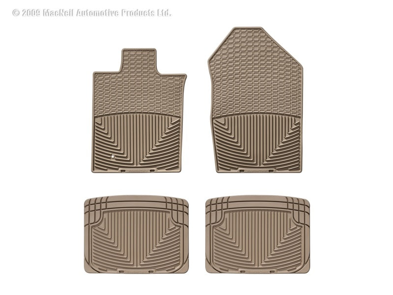 WeatherTech WT Rubber Mats - Rear - Tan Floor Mats Floor Mats - Rubber main image