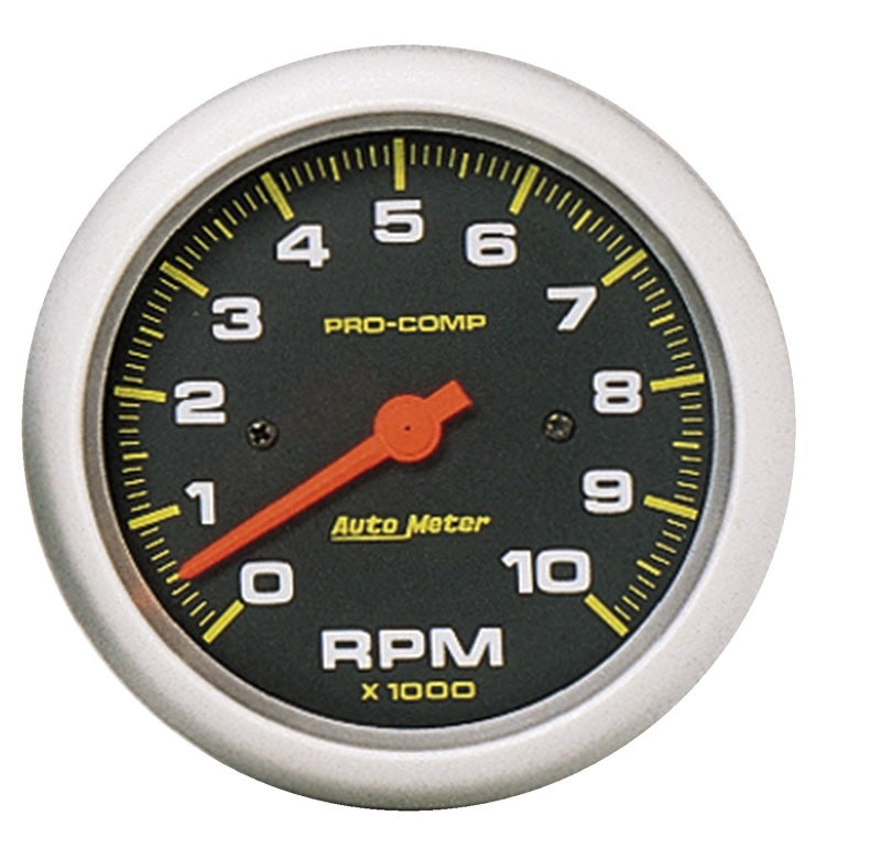 Autometer Gauge, Tachometer, 3 3/8", 10K Rpm, In-Dash, Pro-Comp 5161 Photo - Primary