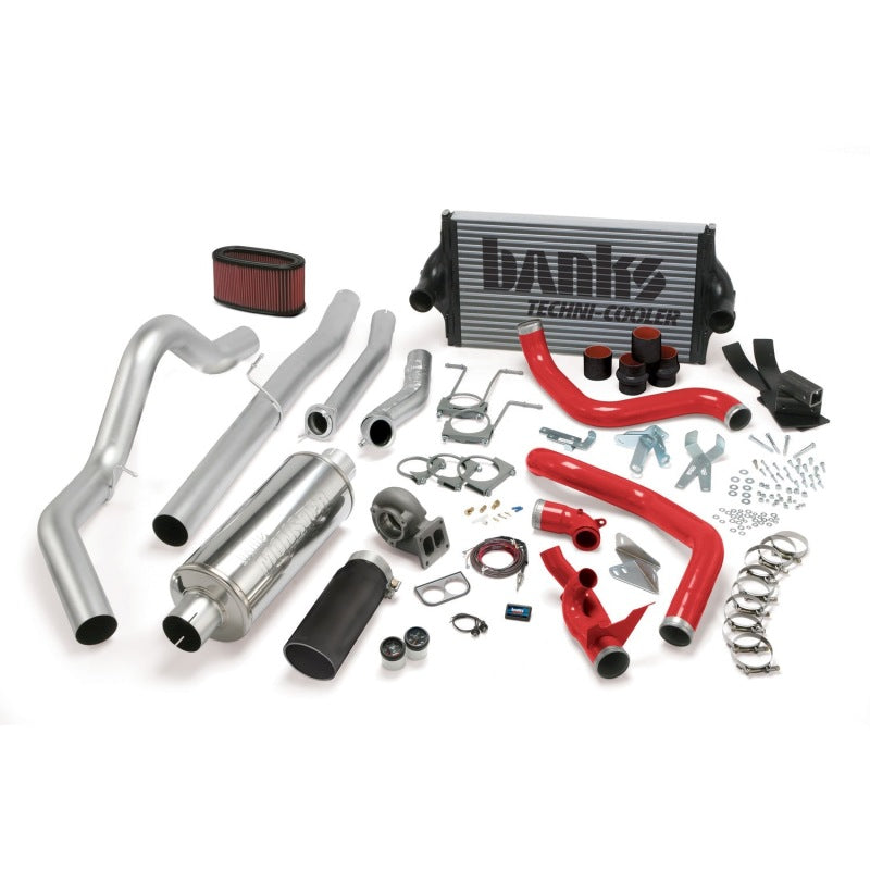 Banks Power 94-97 Ford 7.3L CCLB Man PowerPack System - SS Single Exhaust w/ Black Tip 46361-B 46361-B Photo - Primary