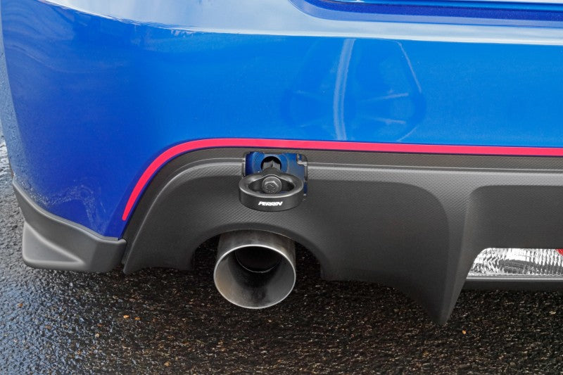 Perrin Subaru BRZ/Scion FR-S/Toyota 86 Tow Hook Kit (Rear) - Black PSP-BDY-255BK PSP-BDY-255BK Photo - Primary