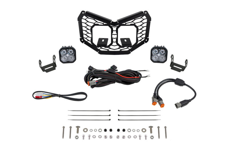Diode Dynamics 17-24 Can-Am Maverick X3 Stage Series LED Grille Kit - Pro White Combo DD7882 DD7882 Photo - Primary