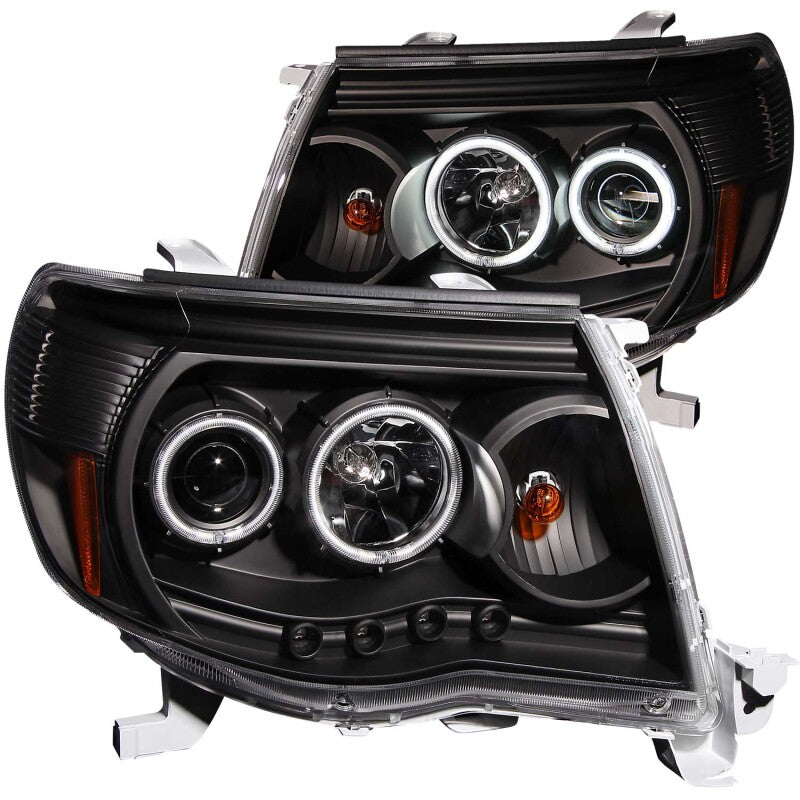 Anzo 2005-2011 Toyota Tacoma Projector Headlights w/ Halo Black 121282 Photo - Primary