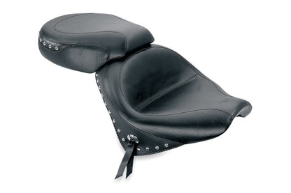 Mustang Motorcycle Mustang 02-09 Honda VTX1300 Retro, S & T Wide Touring 2PC Seat w/Studs - Black 75906 75906 Photo - Primary