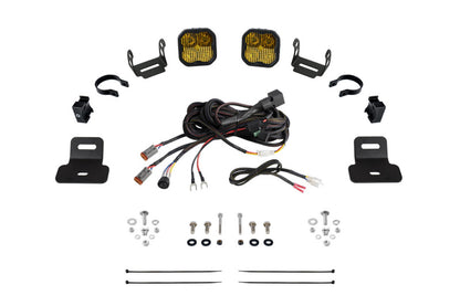 Diode Dynamics 17-24 Can-Am Maverick X3 SS3 Stage Series Ditch Light Kit - Sport Yellow Combo DD7865 DD7865 Photo - Primary