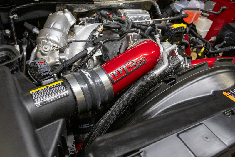 Wehrli 2020-2024 Chevrolet 6.6L L5P Duramax 4in Intake Pipe (Use w/OEM Air Box) - Bengal Red WCF100720-BR WCF100720-BR User 2