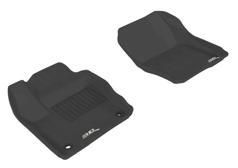 3D MAXpider 2012-2018 Ford Focus Kagu 1st Row Floormat - Black L1FR02911509 L1FR02911509 Photo - Primary
