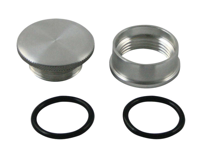 Moroso Filler Cap Kit, Universal, Aluminum Bung, Aluminum Knurled Cap 85282 Photo - Primary