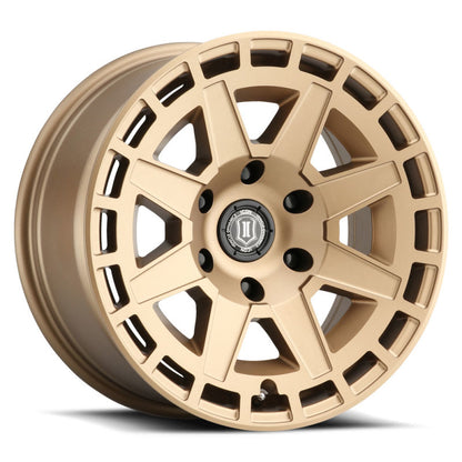 ICON Compass 17x8.5 6x5.5 0mm Offset 4.75in BS Satin Brass Wheel 3217858347BS 3217858347BS Photo - Primary