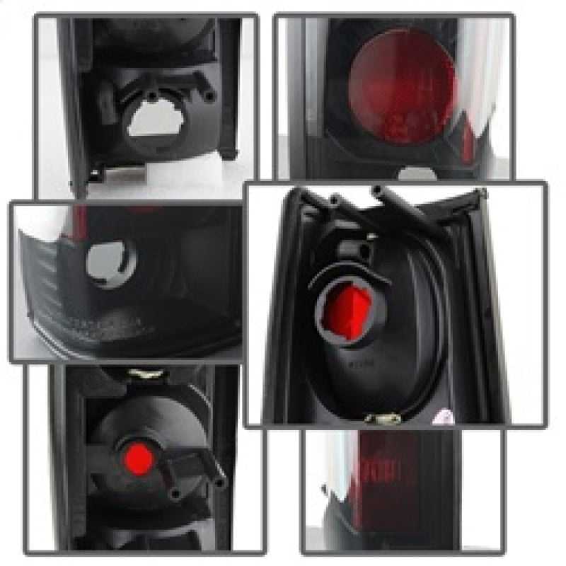 Spyder Nissan Hardbody 86-97 Euro Style Tail Lights Black Smoke ALT-YD-NH86-BSM 5078216 5078216 Photo - Unmounted