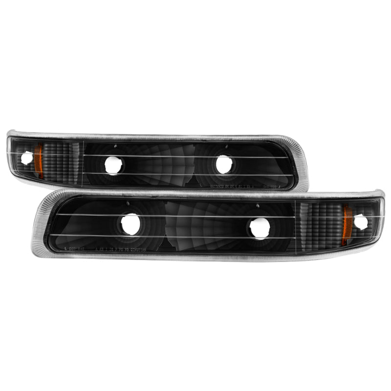 SPYDER Xtune Chevy Silverado 99-02 Amber Reflector Bumper Lights Black CBL-JH-CS99-AM-BK 5064271 5064271 Photo - Primary
