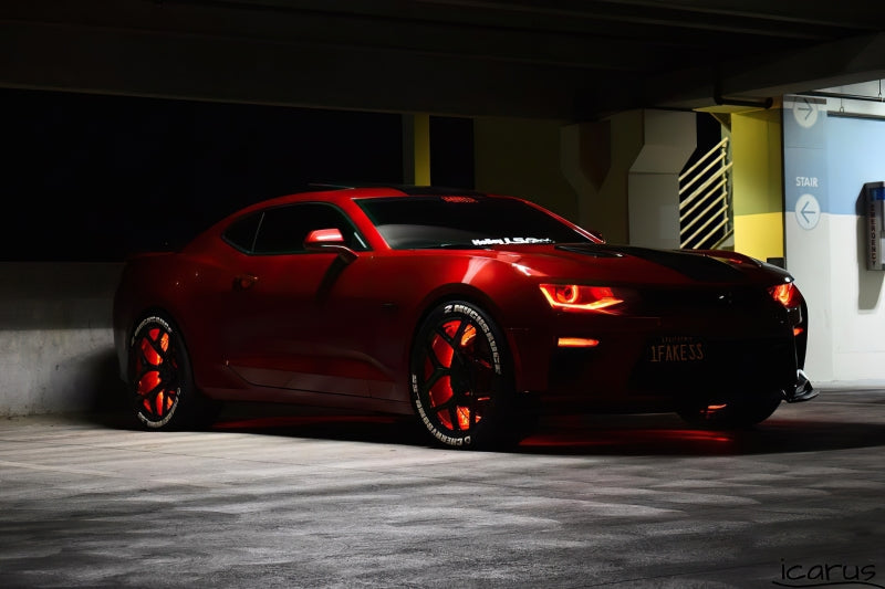 ORACLE Lighting Oracle LED Illuminated Wheel Rings - Double LED - Red 4228-003 4228-003 Photo - lifestyle view