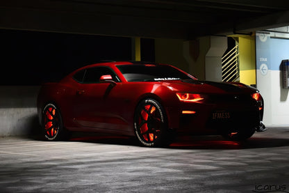 ORACLE Lighting Oracle LED Illuminated Wheel Rings - Double LED - Red 4228-003 4228-003 Photo - lifestyle view