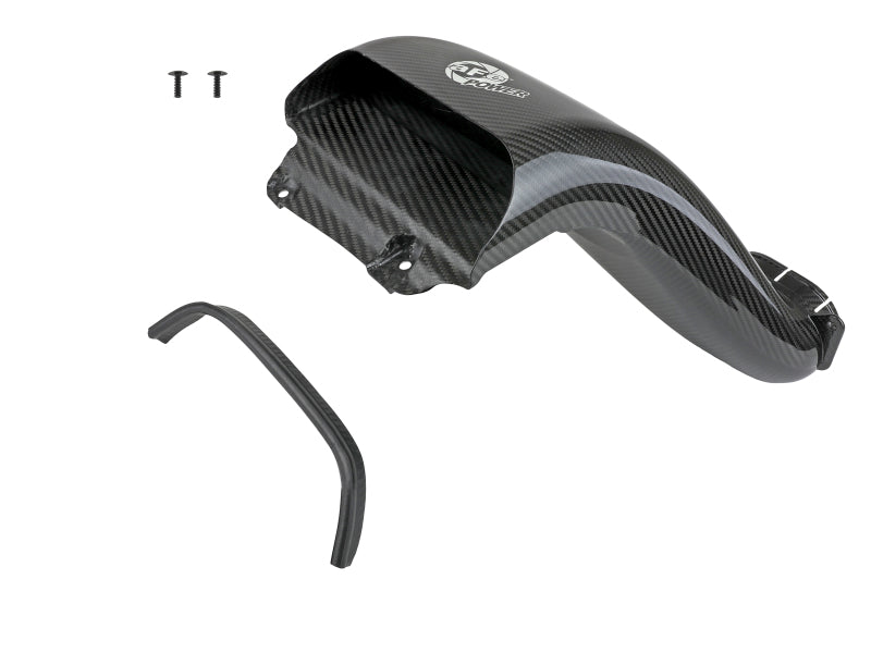 aFe Quantum Cold Air Intake System Scoop 18-20 Ford F150 EcoBoost V6-3.5L/2.7L - Carbon Fiber 53-10008SC 53-10008SC Photo - Unmounted