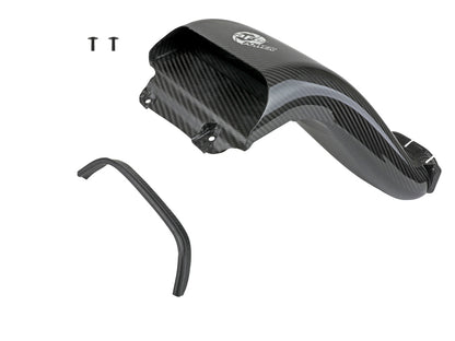 aFe Quantum Cold Air Intake System Scoop 18-20 Ford F150 EcoBoost V6-3.5L/2.7L - Carbon Fiber 53-10008SC 53-10008SC Photo - Unmounted