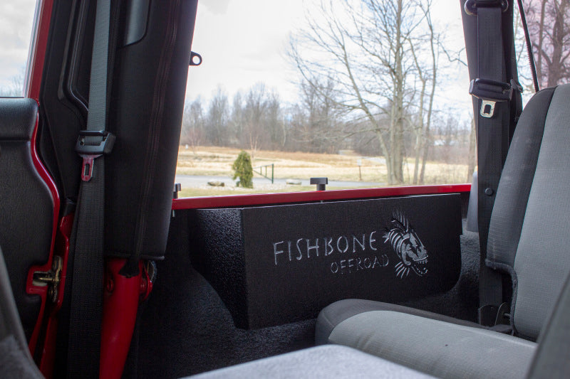 Fishbone Offroad 97-06 Jeep Wrangler TJ Wheel Well Storage Bins FB25103 FB25103 Photo - lifestyle view