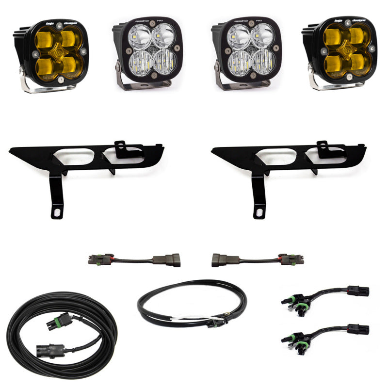 Baja Designs 2021+ Ford F150 Fog Pocket Kit SAE Amber Squadron Sport DC with Upfitter 447698UP 447698UP User 1