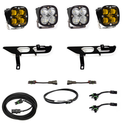 Baja Designs 2021+ Ford F150 Fog Pocket Kit SAE Amber Squadron Sport DC with Upfitter 447698UP 447698UP User 1