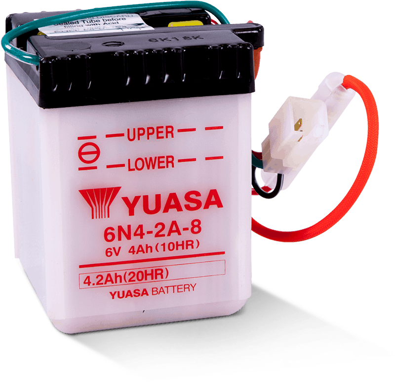 Yuasa Battery Yuasa 6N4-2A-8 Conventional 6 Volt Battery YUAM2648A