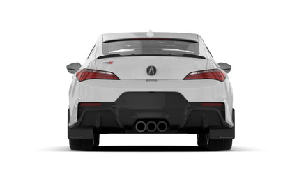 Rally Armor 23-24 Acura Integra Type S Black Mud Flap w/ White Logo MF129-UR-BLK-RD MF129-UR-BLK-RD User 2