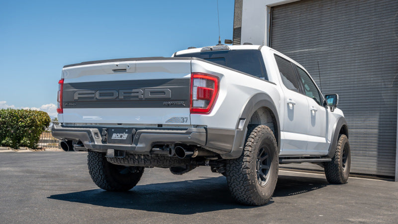 Borla 21-23 Ford Raptor 3in Connection Pipe 4.5in Tip - Black Chrome 60727BC 60727BC Photo - lifestyle view