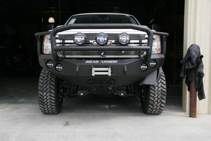 Road Armor 11-14 Chevy 2500 Stealth Front Winch Bumper w/Lonestar Guard - Tex Blk 38205B 38205B Photo - Primary