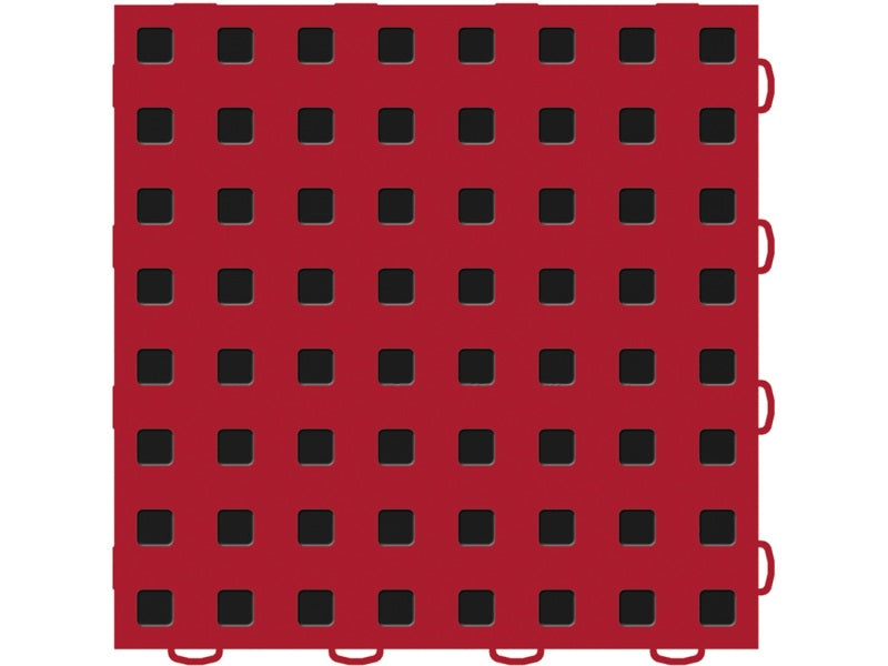 WeatherTech TechFloor - 3in X 12in Tiles(Left Loop) - Red/Black **Order in Qtys of 10 51T312LL RD-BK 51T312LL RD-BK Photo - Primary