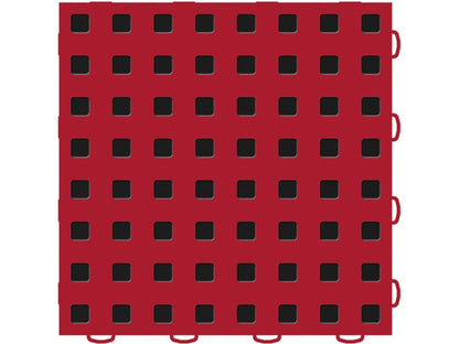 WeatherTech TechFloor - 3in X 12in Tiles(Left Loop) - Red/Black **Order in Qtys of 10 51T312LL RD-BK 51T312LL RD-BK Photo - Primary