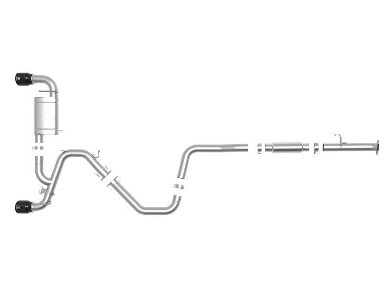 aFe Power Cat Back Exhaust - 19-20 Hyundai Veloster N L4-2.0L (t) 49-37008-B 49-37008-B Photo - Unmounted