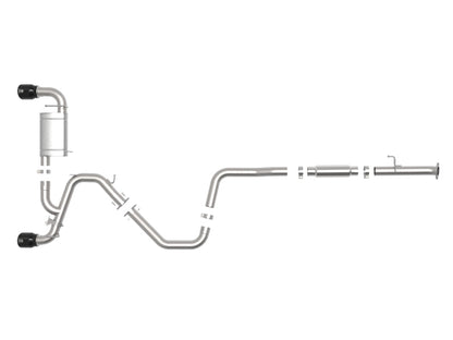 aFe Power Cat Back Exhaust - 19-20 Hyundai Veloster N L4-2.0L (t) 49-37008-B 49-37008-B Photo - Unmounted
