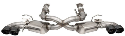 Corsa 2020 Corvette C8 3in Valved Cat-Back 4.5in Blk Quad Tips - Fits Factory Perf Exhaust w/ AFM 21100BLK 21100BLK User 1