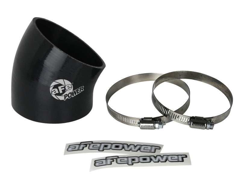 aFe MagnumFORCE Air Intake System Spare Parts Kit 3-1/2in ID x 30 Deg. Silicone Elbow Coupler -Black 59-00122 59-00122 Photo - Primary