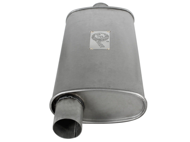 aFe  POWER Scorpion Aluminized Steel Chambered Center-Offset Muffler 49M00002 Photo - Unmounted