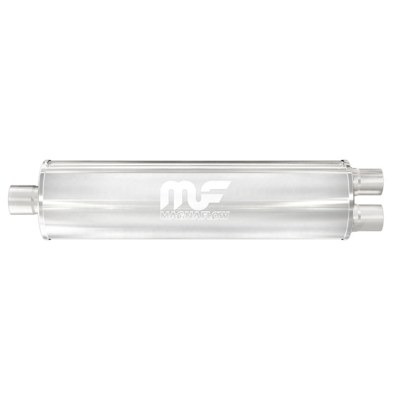MagnaFlow 7" Round Center/Dual Straight Through Performance Muffler 12763 Photo - Primary