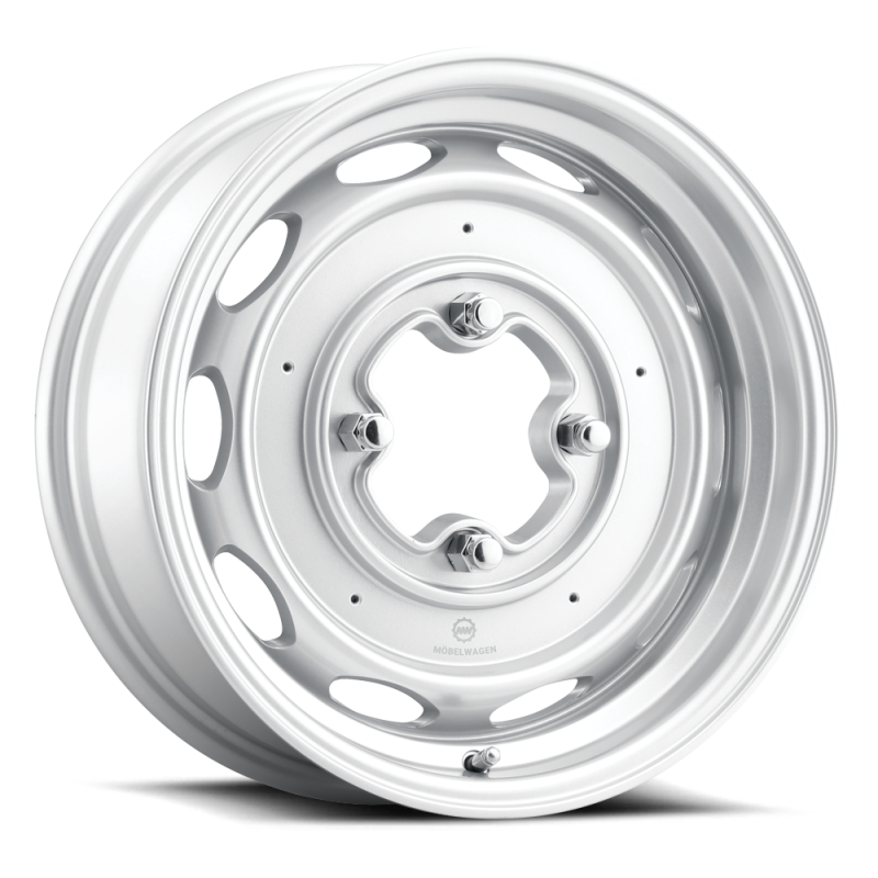 Mobelwagen MW-430S Interceptor 15x4.5in / 4x130 BP / 25mm Offset / 85.85mm Bore - Silver Wheel MW-430S-54530+25 MW-430S-54530+25 Photo - Primary