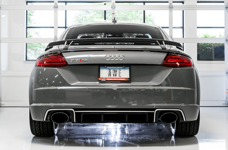 AWE Tuning 18-19 Audi TT RS 2.5L Turbo Coupe 8S/MK3 SwitchPath Exhaust w/Diamond Black RS-Style Tips 3025-33032 3025-33032 Photo - Mounted