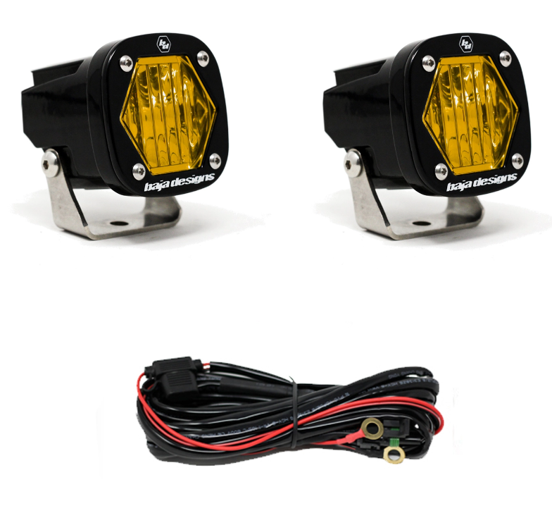 Baja Designs S1 Black LED Auxiliary Light Pod Pair - Universal