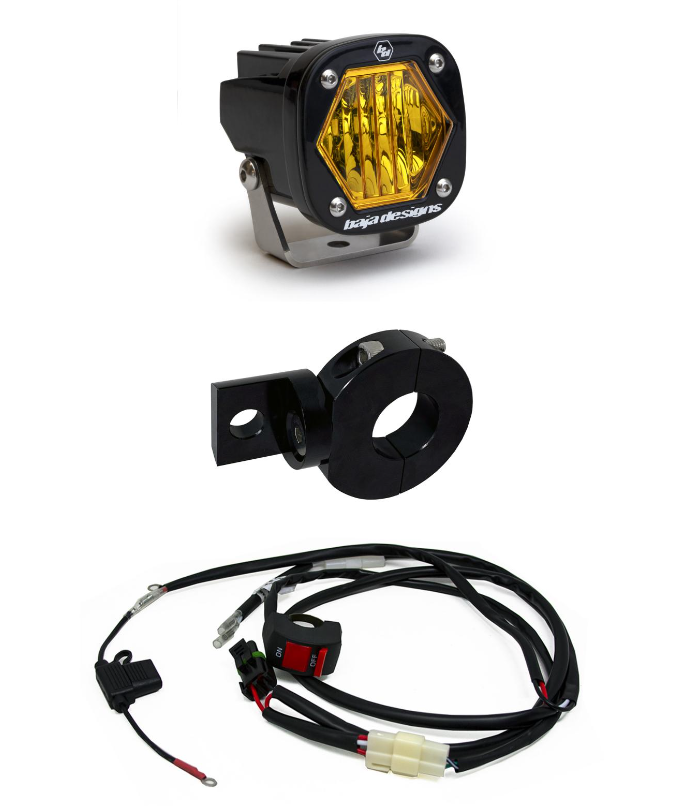 Baja Designs Moto Electric Start Pit Bike S1 Auxiliary Light Kit - Universal