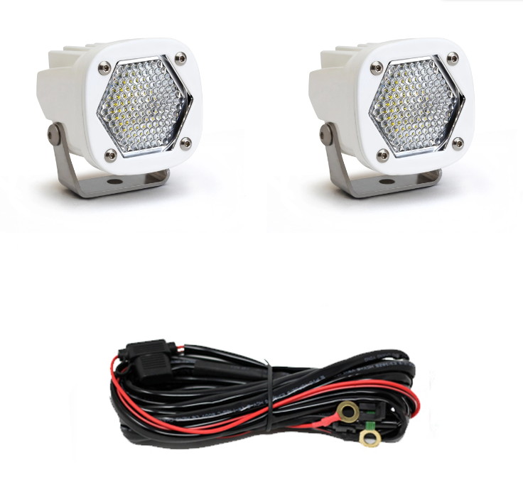 Baja Designs S1 White LED Auxiliary Light Pod Pair - Universal