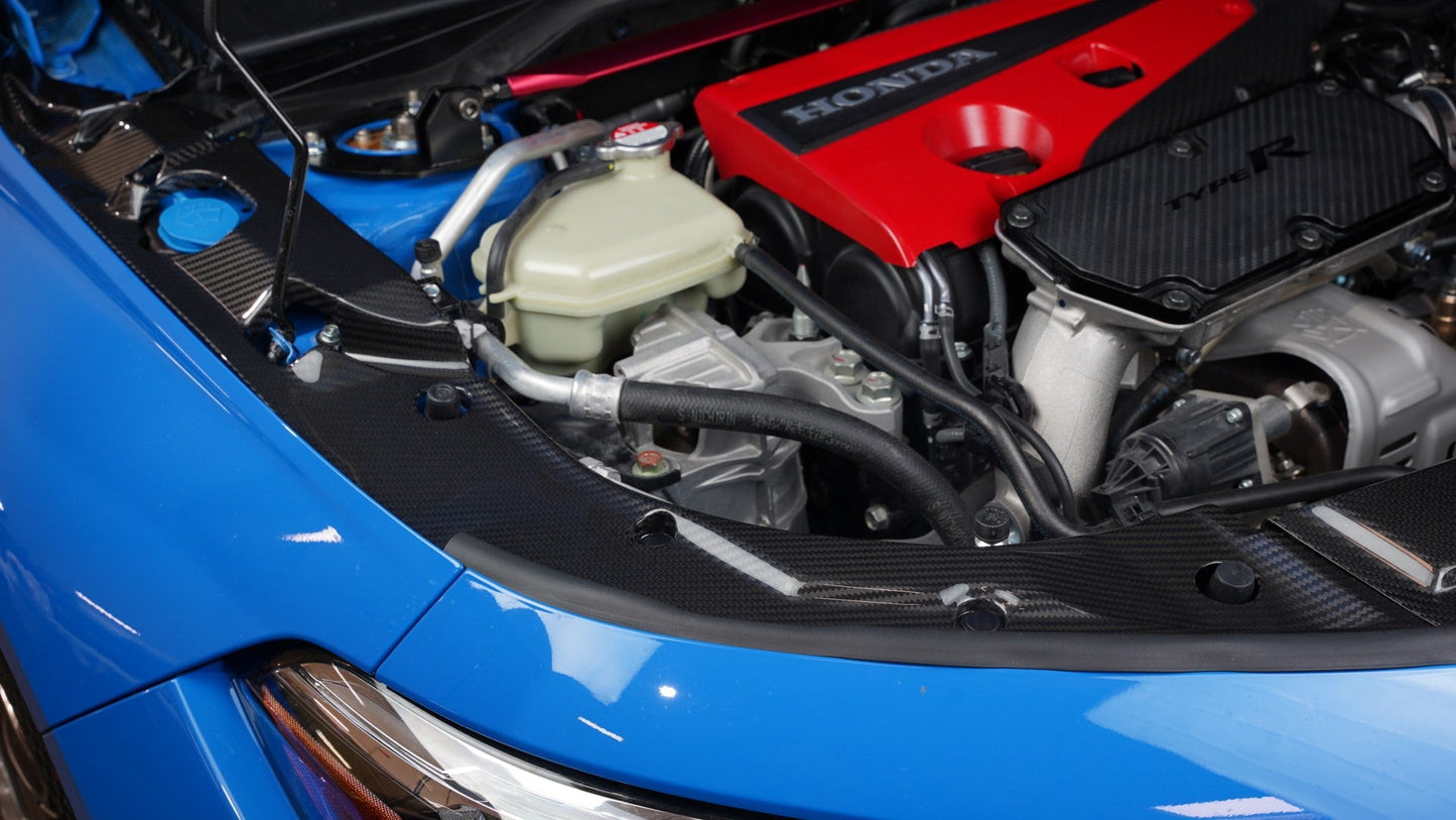APR Carbon Fiber Honda FL5 Civic Type R Carbon Fiber Radiator Cooling Plat