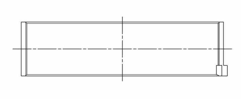 ACL 08+ Mitsubishi 4B11T Evo X Std Size High Perf w/ Extra Oil Clearance Rod Bearing Set 4B1236HX-STD 4B1236HX-STD Technical Drawing