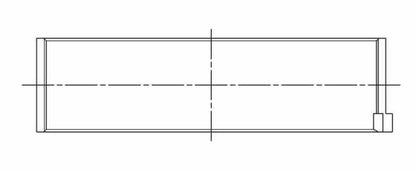 ACL 08+ Mitsubishi 4B11T Evo X Std Size High Perf w/ Extra Oil Clearance Rod Bearing Set 4B1236HX-STD 4B1236HX-STD Technical Drawing