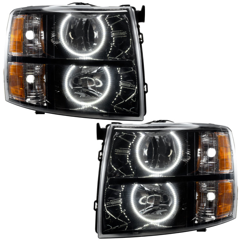 ORACLE Lighting Oracle 07-13 Chevrolet Silverado SMD HL - Black - Round Style - White 7105-001 7105-001 Photo - Primary