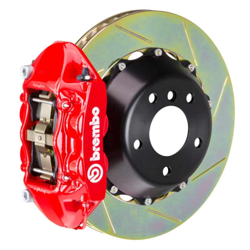 Brembo 19+ 330i Rear GT BBK 4 Piston Cast 380x28 2pc Rotor Slotted Type1-Red 2P2.9064A2