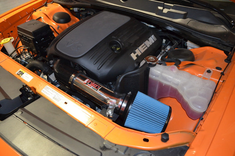 Injen Polished Power-Flow Air Intake 2014 Dodge Challenger Hemi 5.7L V8 PF5063P Photo - Mounted