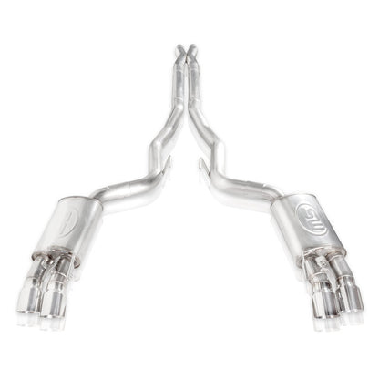 Stainless Works 18+ Ford Mustang GT Redline Cat-Back Performance Connect X-Pipe w/ Active Valves M18CBXPCV M18CBXPCV Photo - Unmounted