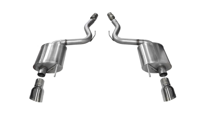 Corsa Performance 2015 Ford Mustang GT 5.0 3in Axle Back Exhaust Polish Dual Tips (Touri 14329 Photo - Primary