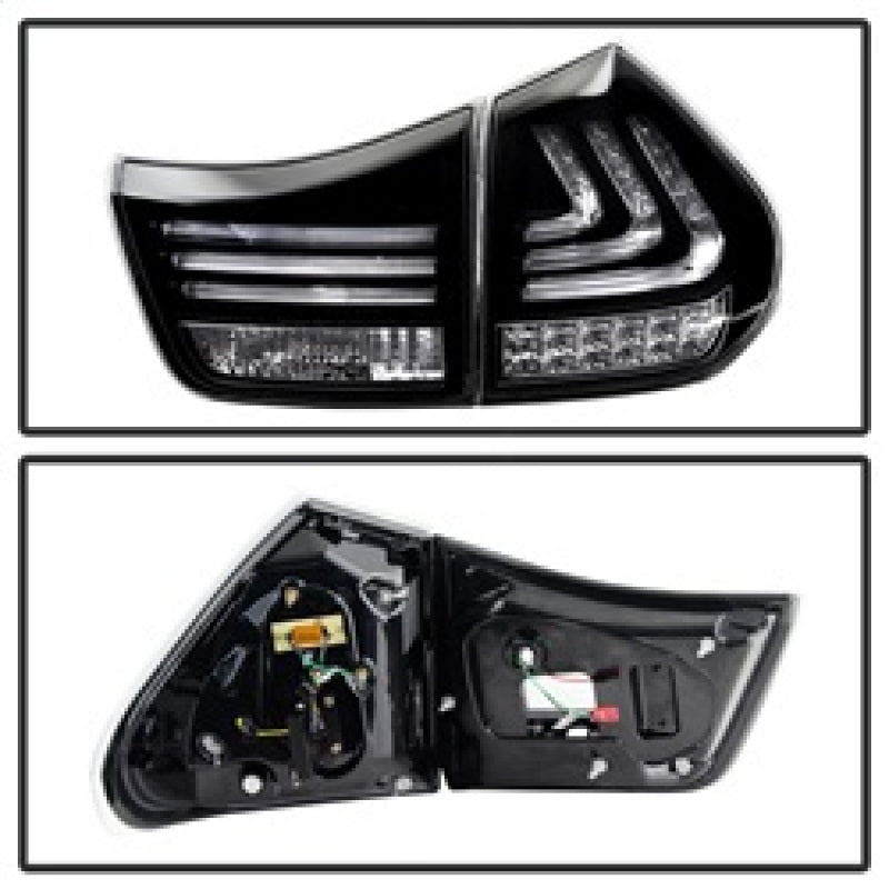 Spyder Lexus RX330/RX350 04-09 LED Tail Lights Black ALT-YD-LRX04-LED-BK 5080837 5080837 Photo - Unmounted