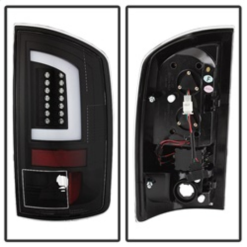 Spyder 07-09 Dodge Ram 2500/3500 V3 Light Bar LED Tail Lights - Black (ALT-YD-DRAM06V3-LBLED-BK) 5084262 5084262 Photo - Unmounted