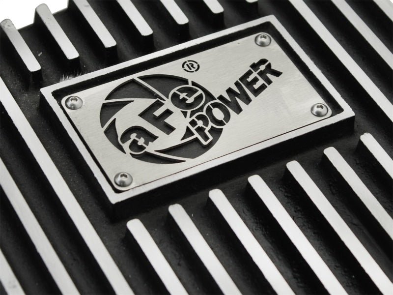 aFe Transmission Pan, Black w/ Machined Fins: Ford F-150 Trucks 09-16 (6R8 46-70172 Photo - Unmounted